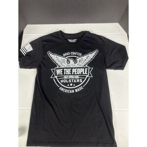 We The People Holsters‎ Men's Black with Firearm Flag Graphic T-Shirt Size S